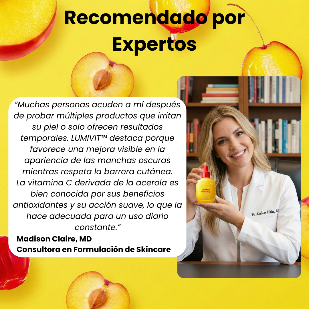 LUMIVIT™ Vitamina C + Niacinamida + Ácido Hialurónico