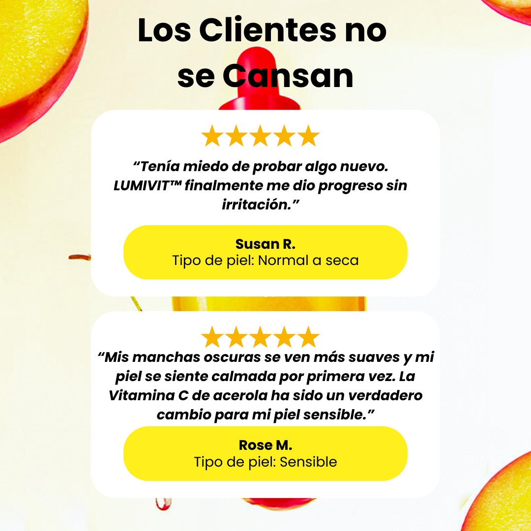 LUMIVIT™ Vitamina C + Niacinamida + Ácido Hialurónico